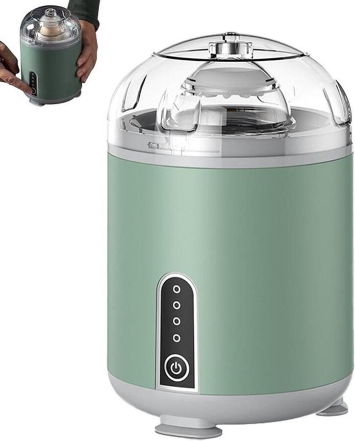 Elektrische Eierkoker Eierspinner Homogenisator Snel Eieren Kloppen Automatische Rotatie 13 x 14 cm Groen
