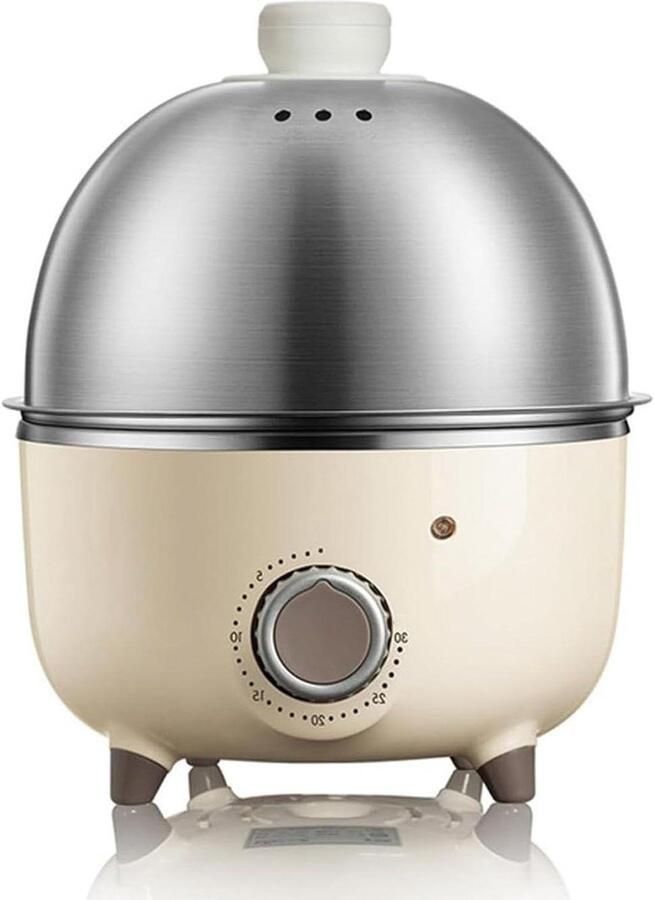 Elektrische Eierkoker Kookapparaat Ontbijt Perfecte Eieren Koken Precieze Timer 360W RVS