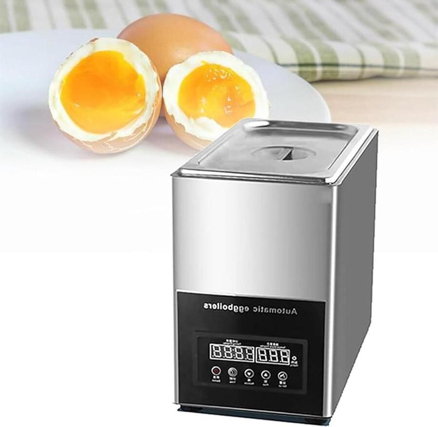 Elektrische Eierkoker machine Eieren Koken Grote Capaciteit 9 Liter Zilver