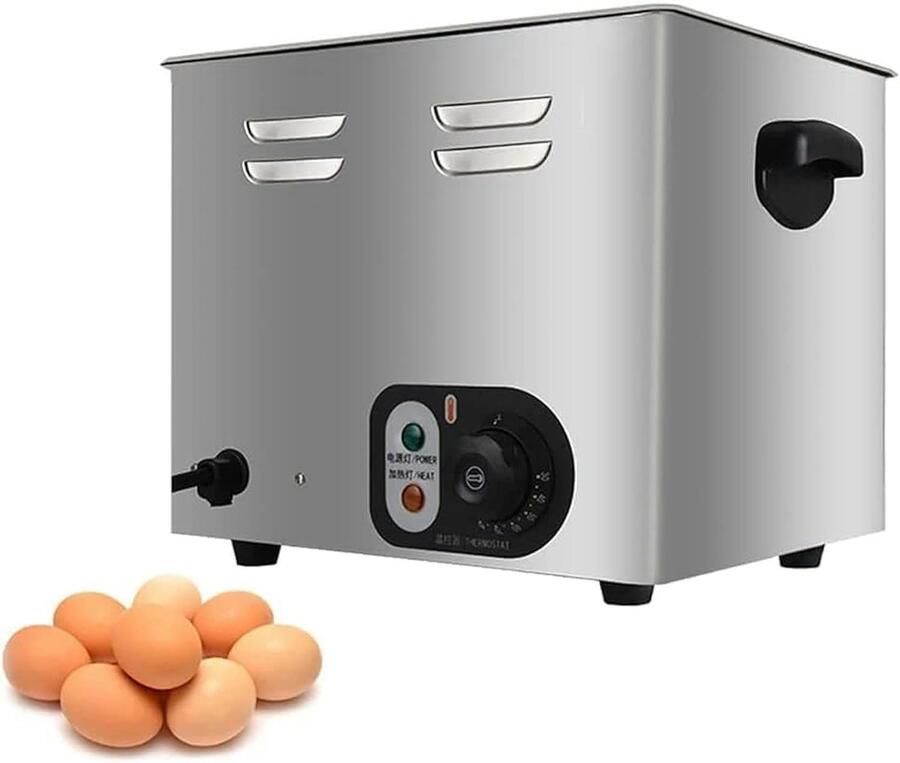 Elektrische Eierkoker met Timer Eieren Koken Grote Capaciteit 60 Eieren Roestvrij Staal