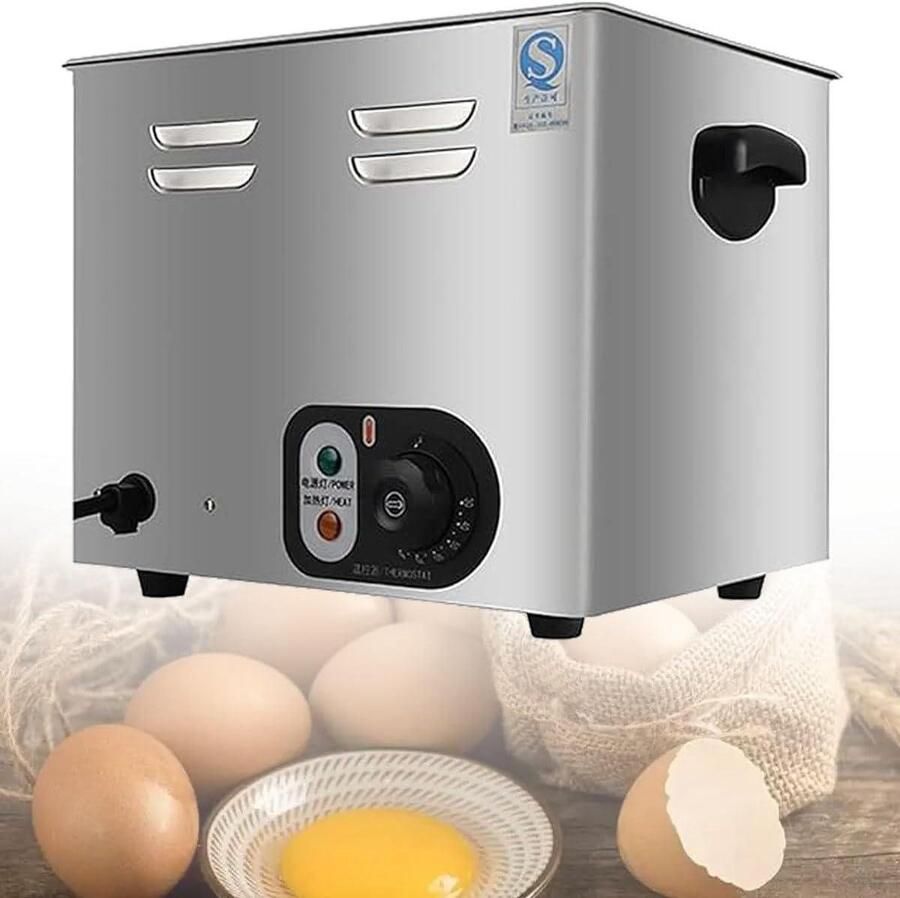 Elektrische Eierkoker Omelet Apparaat Ontbijt Maken Constante Temperatuur Controle 6KG Zilver