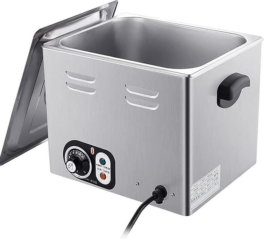 Elektrische Eierkoker RVS Eieren Koken Constante Temperatuur 9 Liter Tank Zilver
