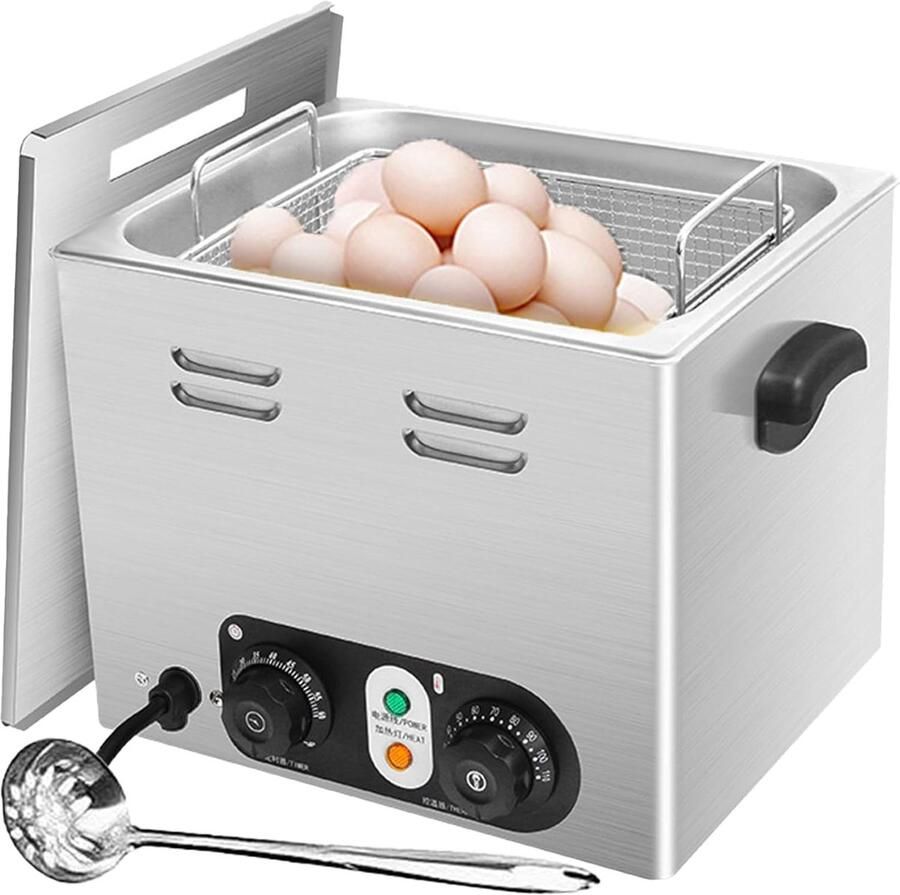 Elektrische Eierkoker Stoomkoker Eieren Koken van Eieren Hoge Capaciteit 45 Eieren Zilver