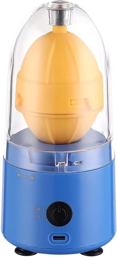 Elektrische Eierroerder Eiermaker Garde Keuken Hulp Raketvorm Design 17.2 cm Blauw
