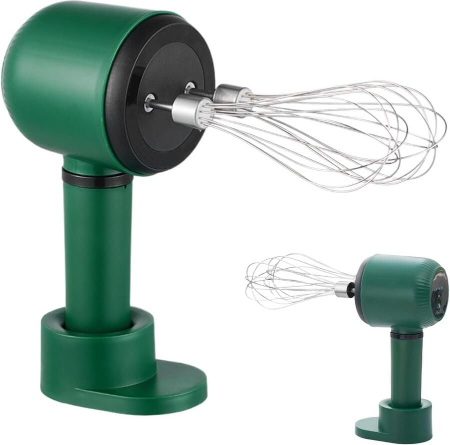 Elektrische Eierroerder Eiermixer Garde Beslag Maken Dubbele Koers Mengtechnologie 21.5 cm Zwart