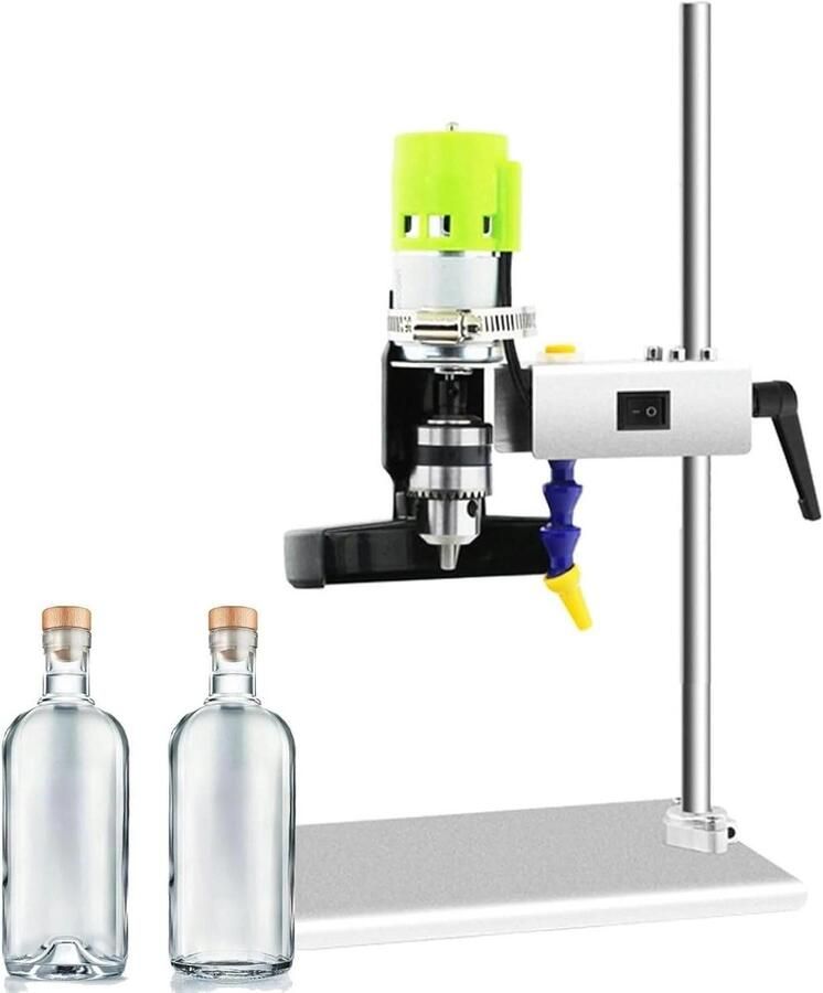 Elektrische Flessensnijder Glas Snijmachine Creatieve Projecten Maken 7 Snelheden Instelbaar 2kg Pakket One Color