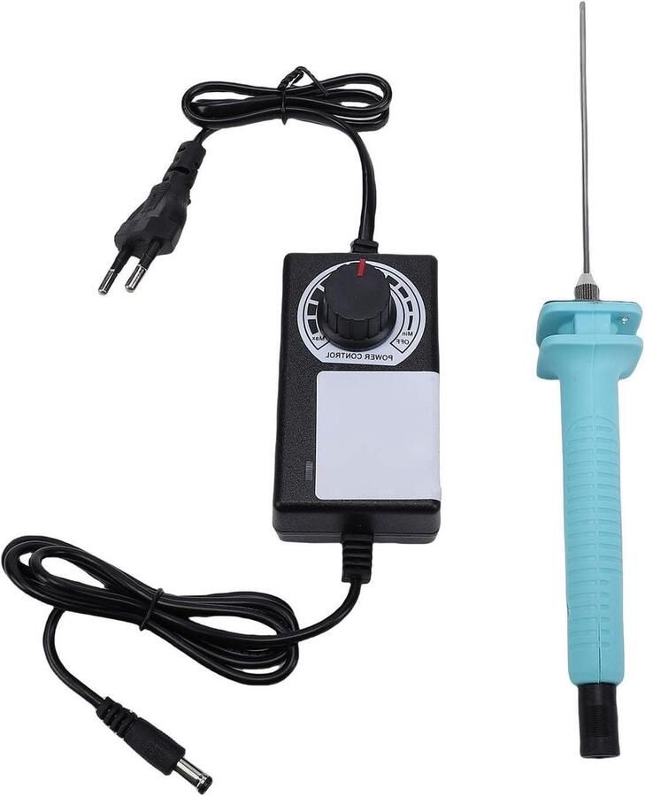 Elektrische Foam Snijder Hete Draad Pen Hobby Ambachten Maken Variabele Temperatuur Controle 10cm Naald Zwart