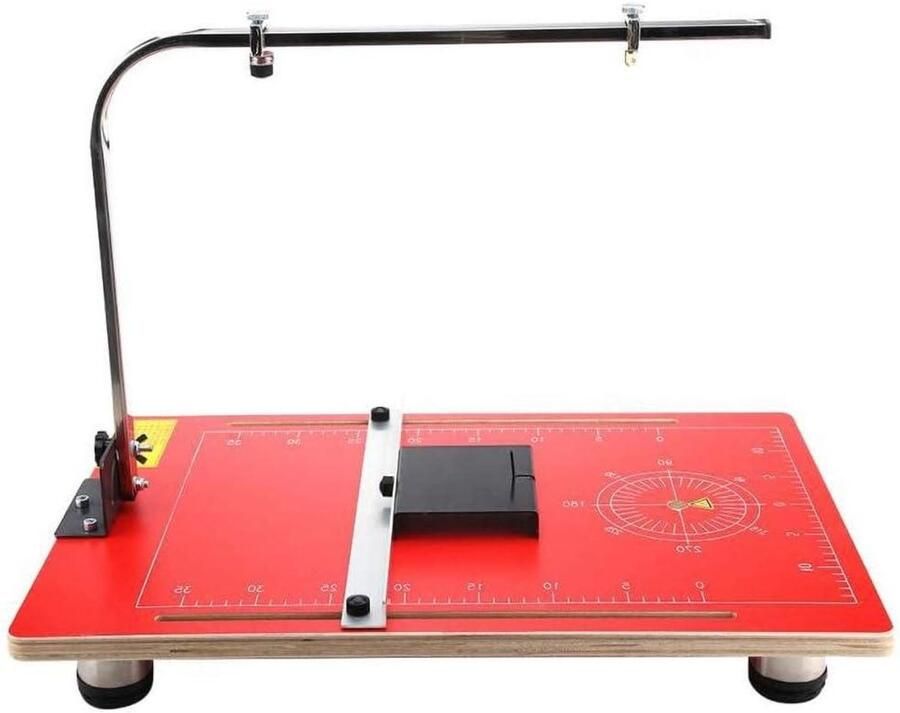 Elektrische Foam Snijmachine Hete Draad Cutter Modelbouw Hobby Instelbare Temperatuur 58 x 38 cm Werkblad Rood