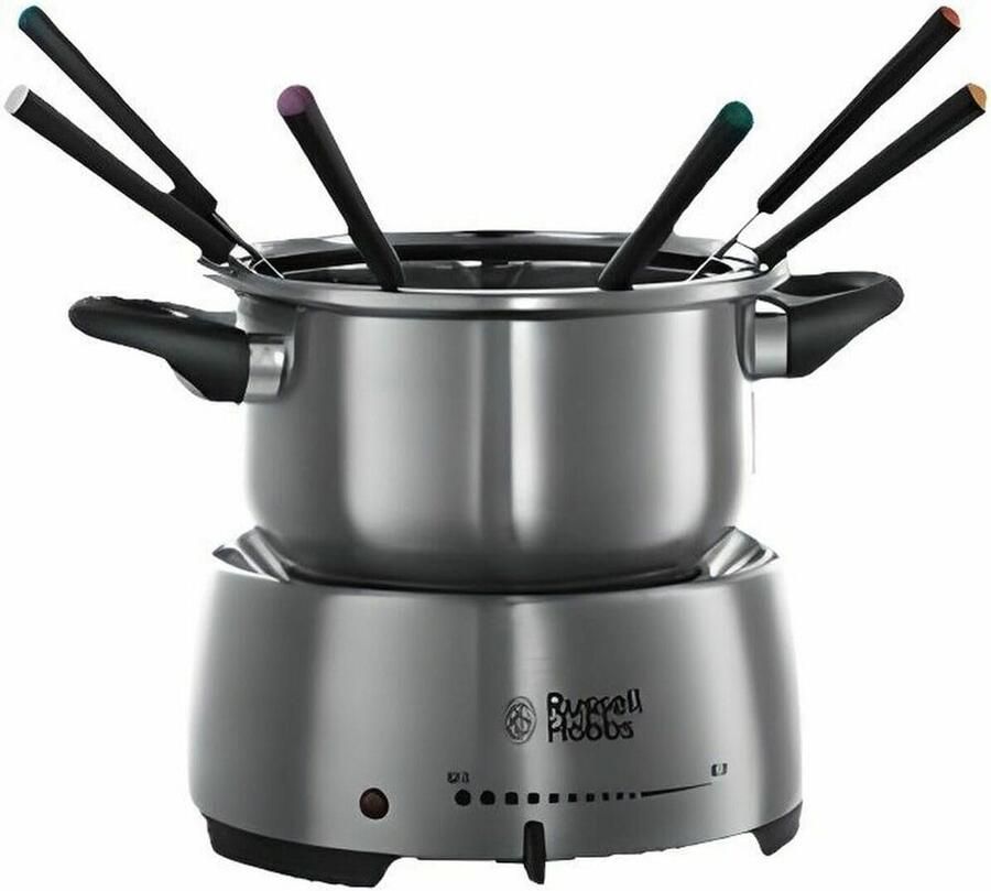 Elektrische Fondue Set met 6 Vorken voor Warme Gerechten
