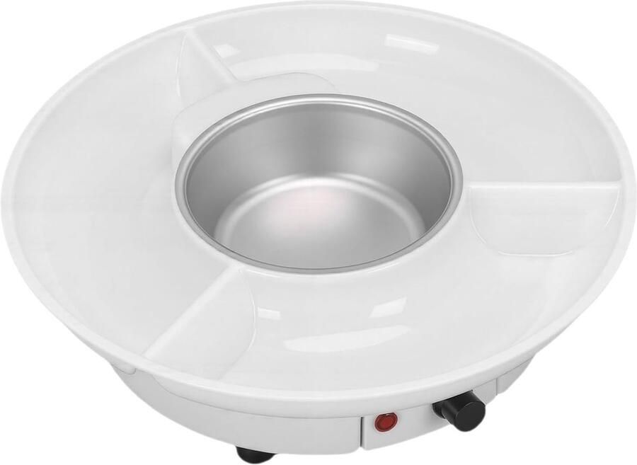 Elektrische Fonduepan Chocolade Smelter Dessert Warmer Stabiele Verwarming 1.5 Lb Capaciteit