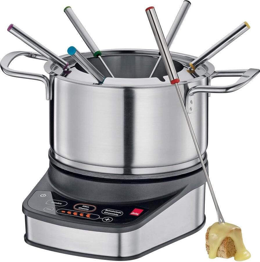 Elektrische Fondueset voor 6 Personen: Kaas Olie en Chocolade