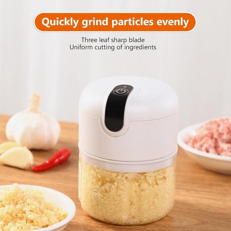 Elektrische Food Chopper 250ml Draadloos Snelle en gelijkmatige hakker Bespaar tijd en moeite ShopVlot