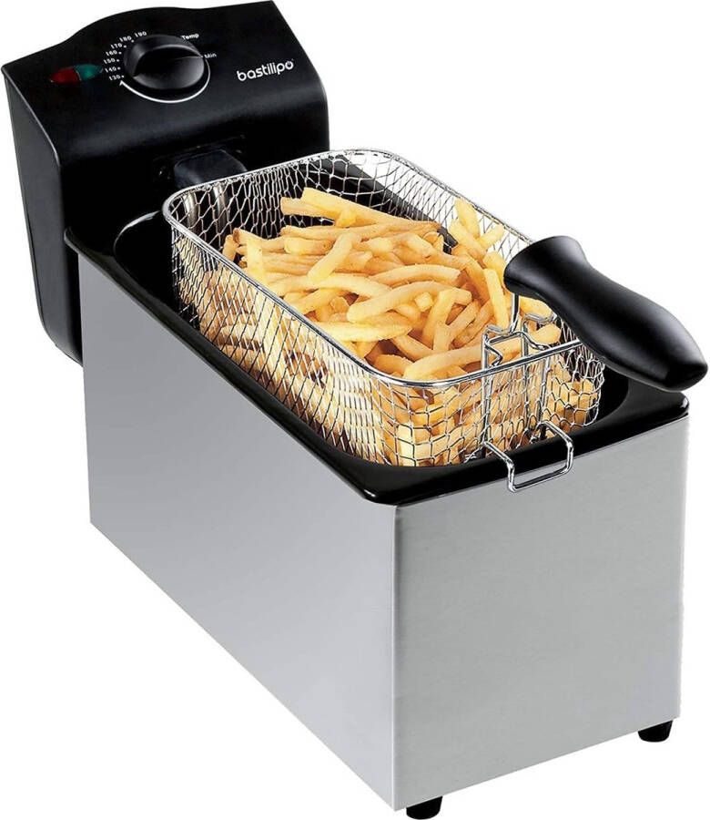 Elektrische Friteuse 3 Liter 2000W Roestvrij Staal Met Temperatuurregeling
