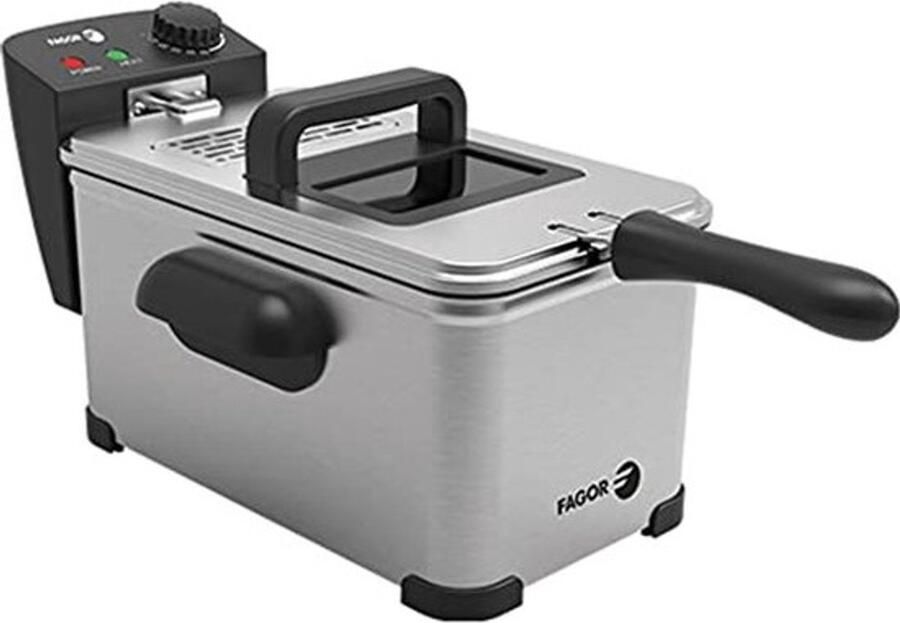 Elektrische Friteuse 3L RVS 2000W Afneembaar & Vaatwasmachinebestendig