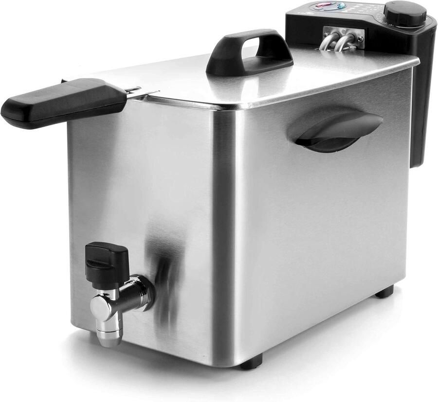 Elektrische Friteuse 4L 2500W Krachtige Fryer voor Thuis en Professioneel Gebruik