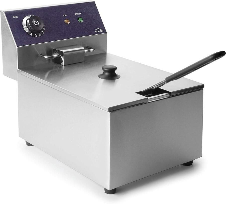 Elektrische Friteuse Frituurpan Lekker Frituren Professionele Prestaties 6 Liter Wit