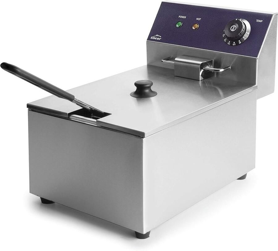 Elektrische Friteuse Frituurpan Thuis Frituren Grote Inhoud 6 Liter Wit
