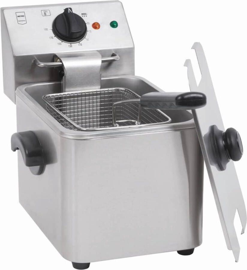 Elektrische Friteuse met 4L Capaciteit en Temperatuurbereik van 0-190 °C