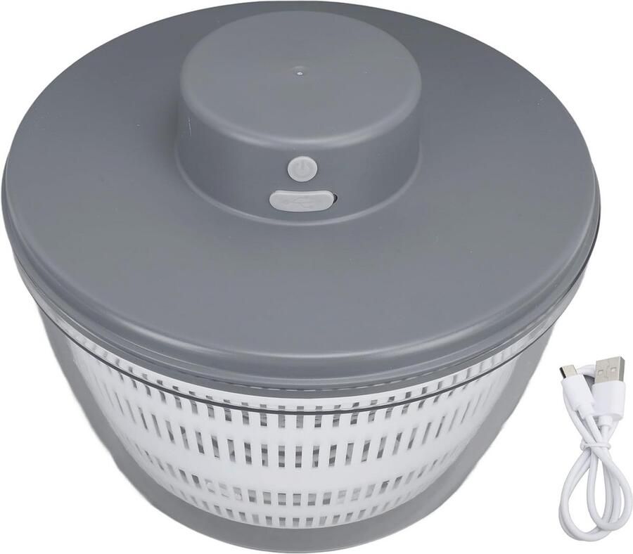 Elektrische Fruit- en Groentewasmachine 4L Multi-functionele Slacentrifuge met Droger voor Keuken