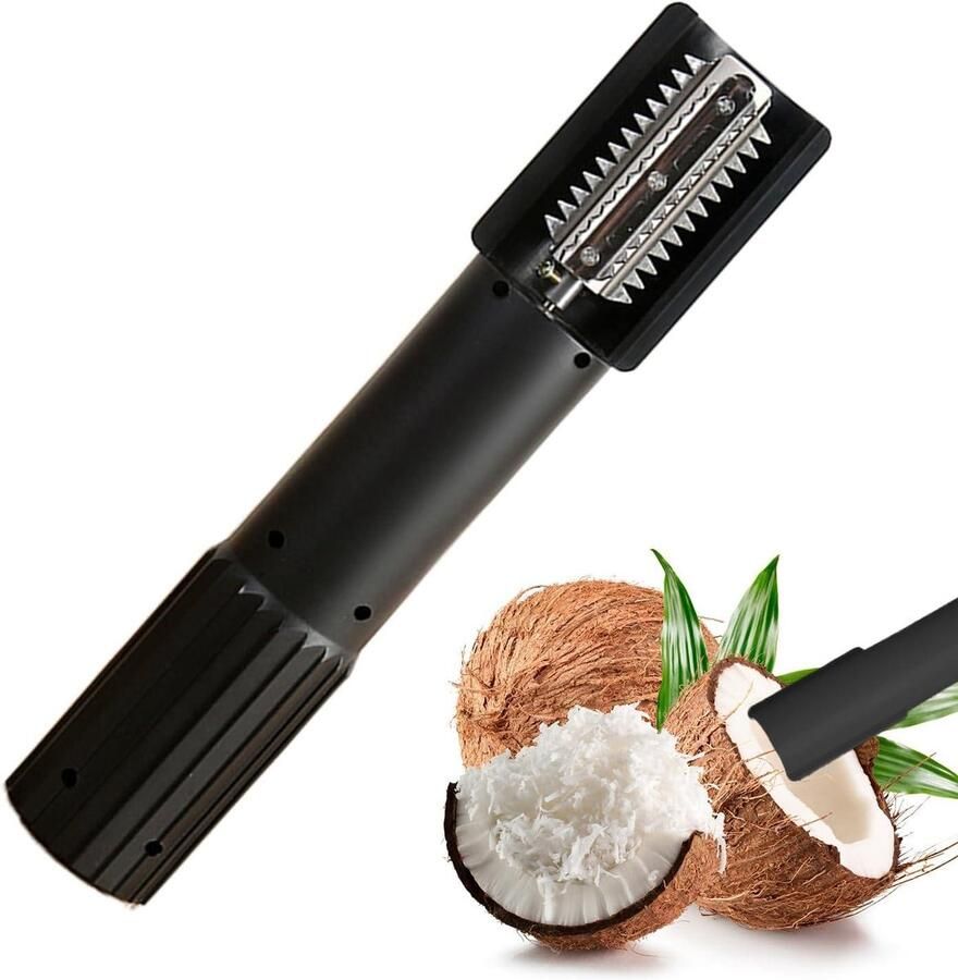 Elektrische Fruitrasp Keukenrasp Dunschiller Groenten Snijden Draadloos en Draagbaar 245 cm Zwart