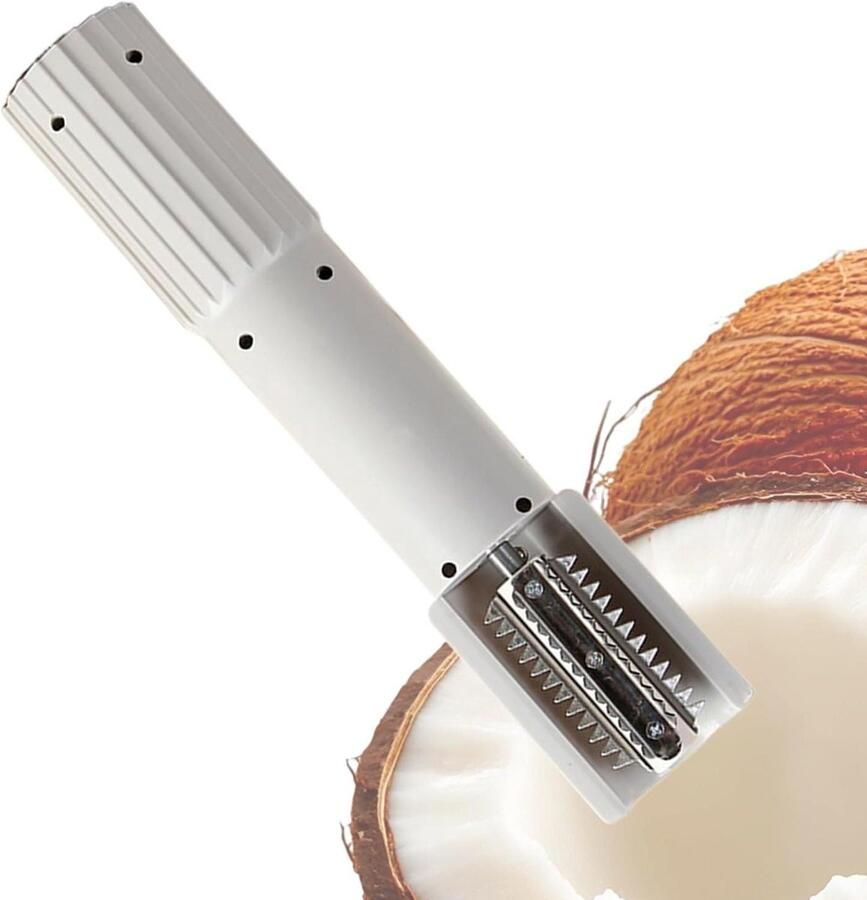 Elektrische Fruitrasp Keukenrasp Gereedschap Voedselbereiding Versnellen Draadloos en Draagbaar 24.5 cm Romig
