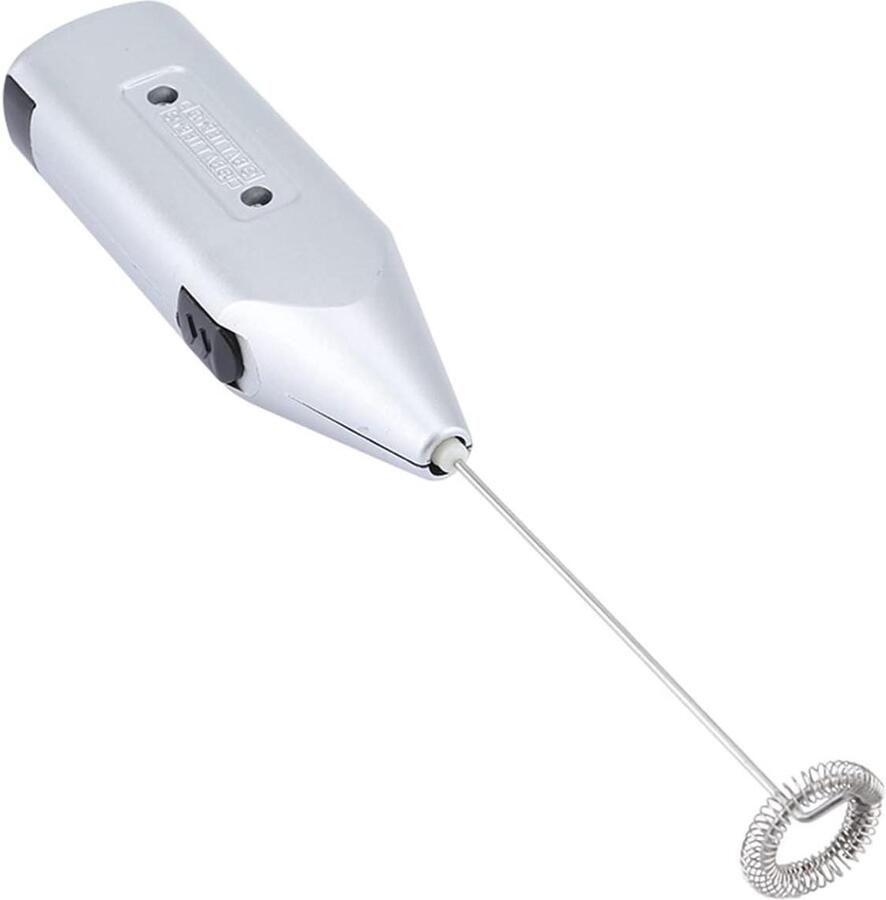 Elektrische Garde Eierklopper Melkopschuimer Drankjes Maken Handzaam Ontwerp 20 cm Zilver