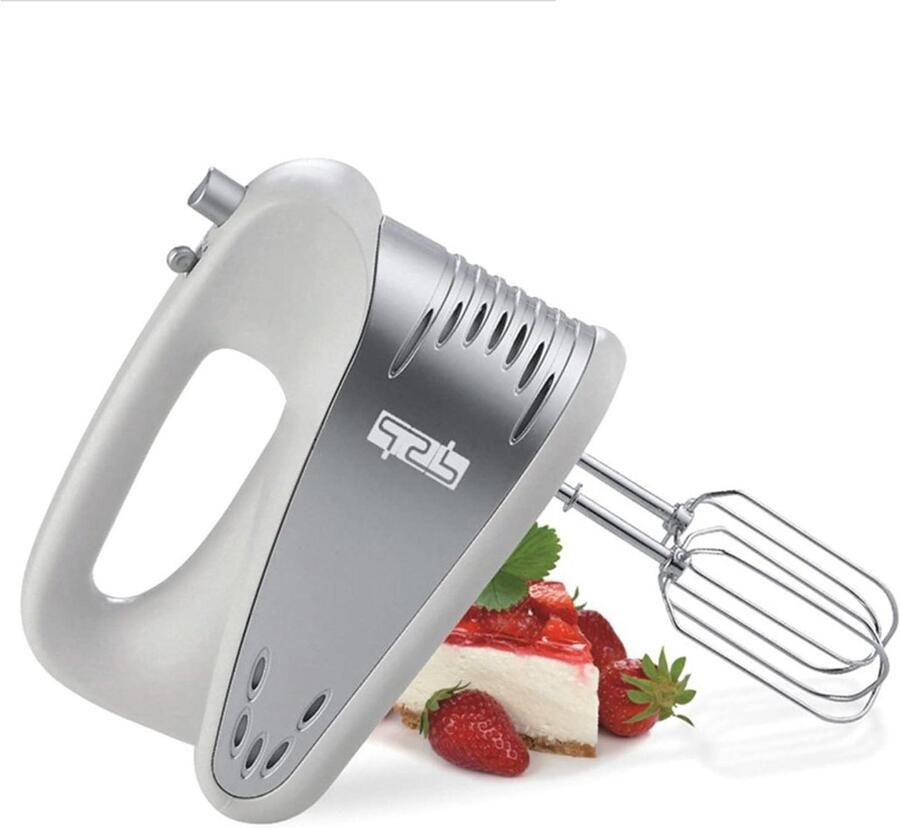 Elektrische Garde Keukenmixer Handmixer Bakken en Koken 5 Snelheden 200 Watt Wit