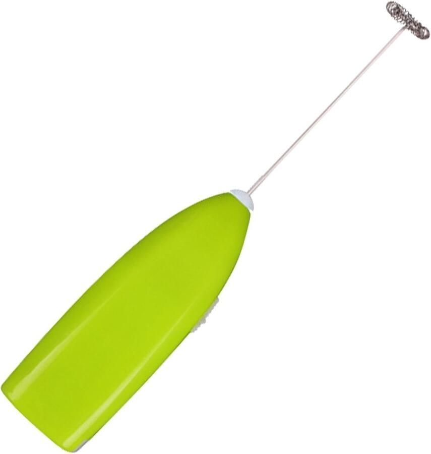 Elektrische Garde Melkopschuimer Handheld Dranken Schuimen Roestvrij Staal 19.8 x 3.5 x 2 cm Groen