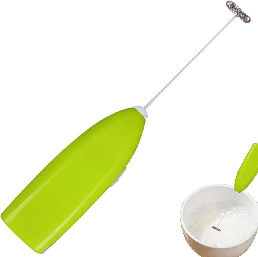 Elektrische Garde Melkopschuimer Mixer Dranken Bereiden Energiebesparend Kloppen 19.8 cm Groen