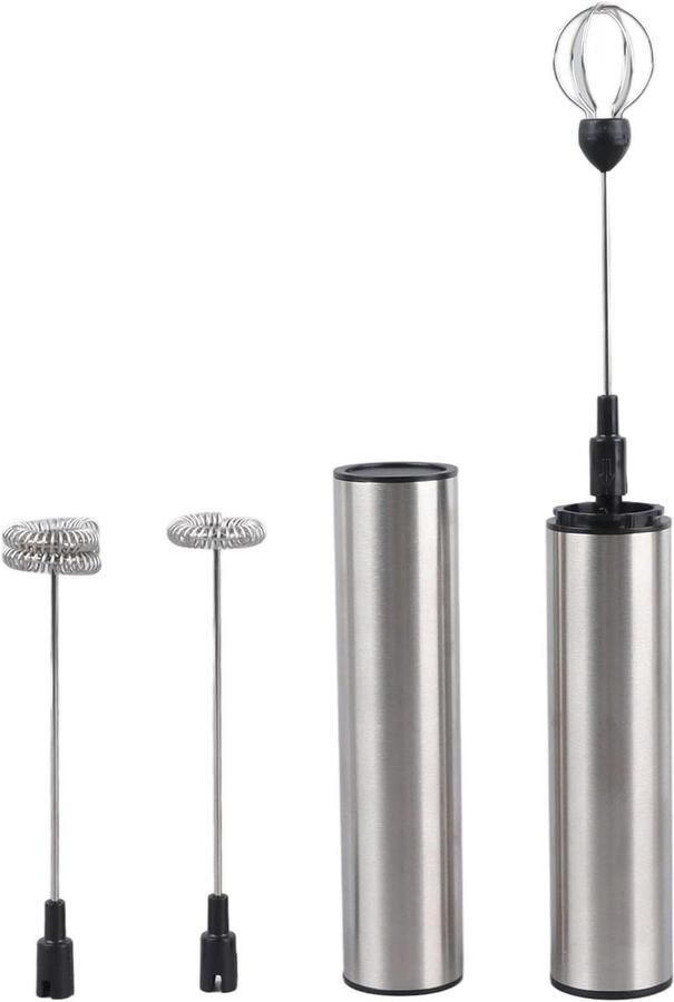 Elektrische Garde Melkopschuimer Mixer Dranken Bereiden Snel Schuimend USB Oplaadbaar Wit