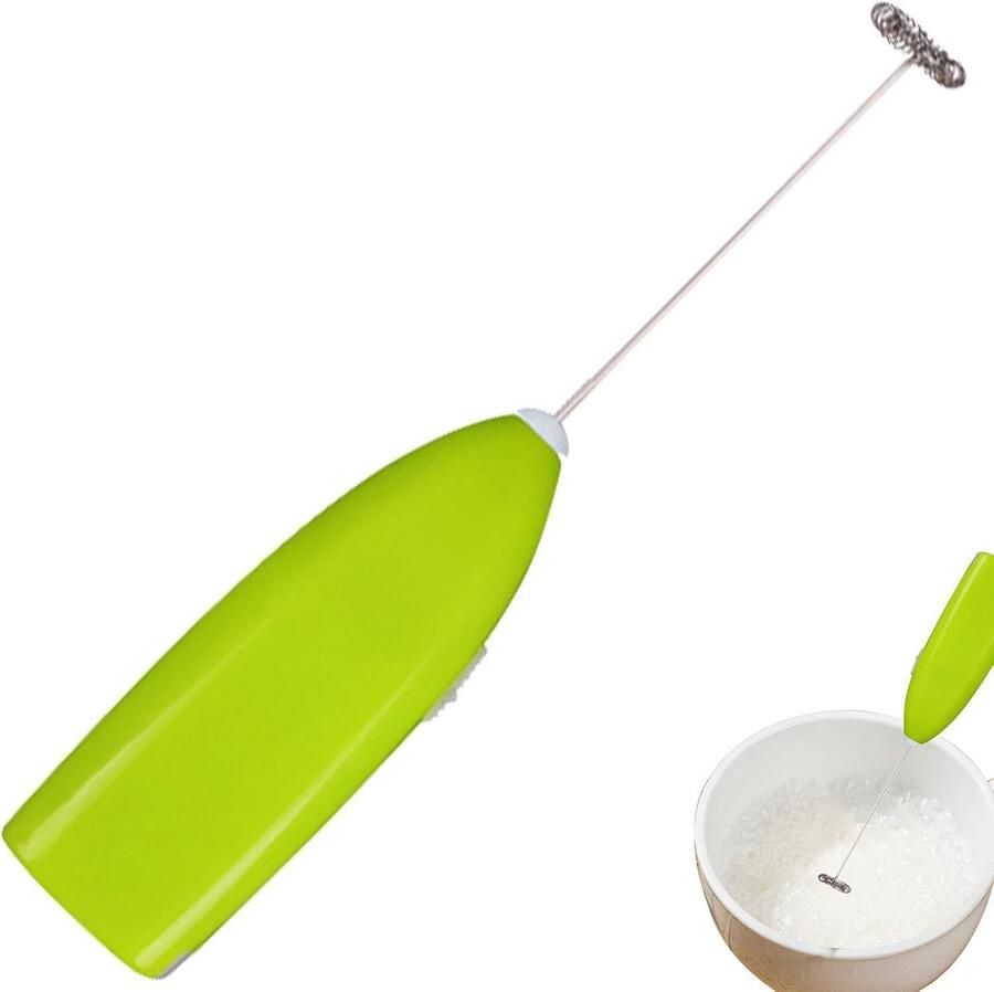 Elektrische Garde Melkopschuimer Mixer Koffie Bereiden Snel Romig Schuim 198 cm Groen