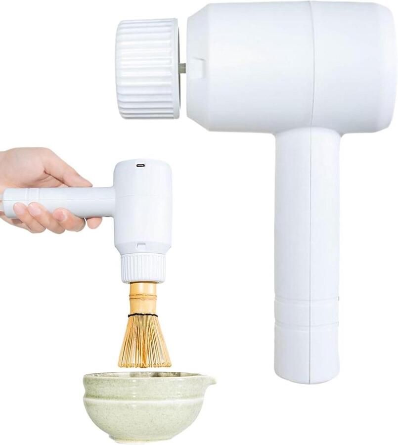 Elektrische Garde Melkopschuimer Roerder Dranken Mengen Efficiënte Draagbare Mixer ca. 20.5 x 13 cm Wit