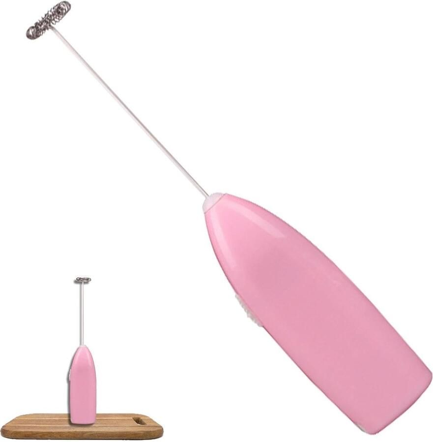 Elektrische Garde Mini Opschuimer Koffie Maken Batterij Aangedreven 198 cm Roze