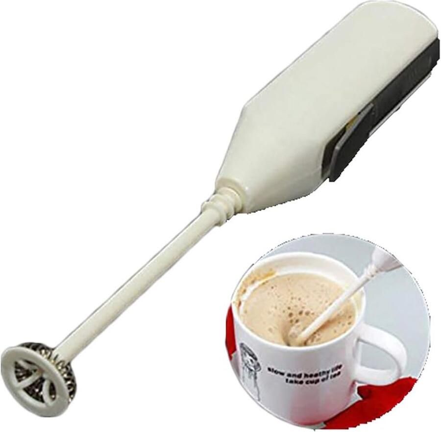 Elektrische Garde Opschuimer Mixer Drankjes Bereiden Lichtgewicht Ontwerp 19.7 cm Lengte Zilver