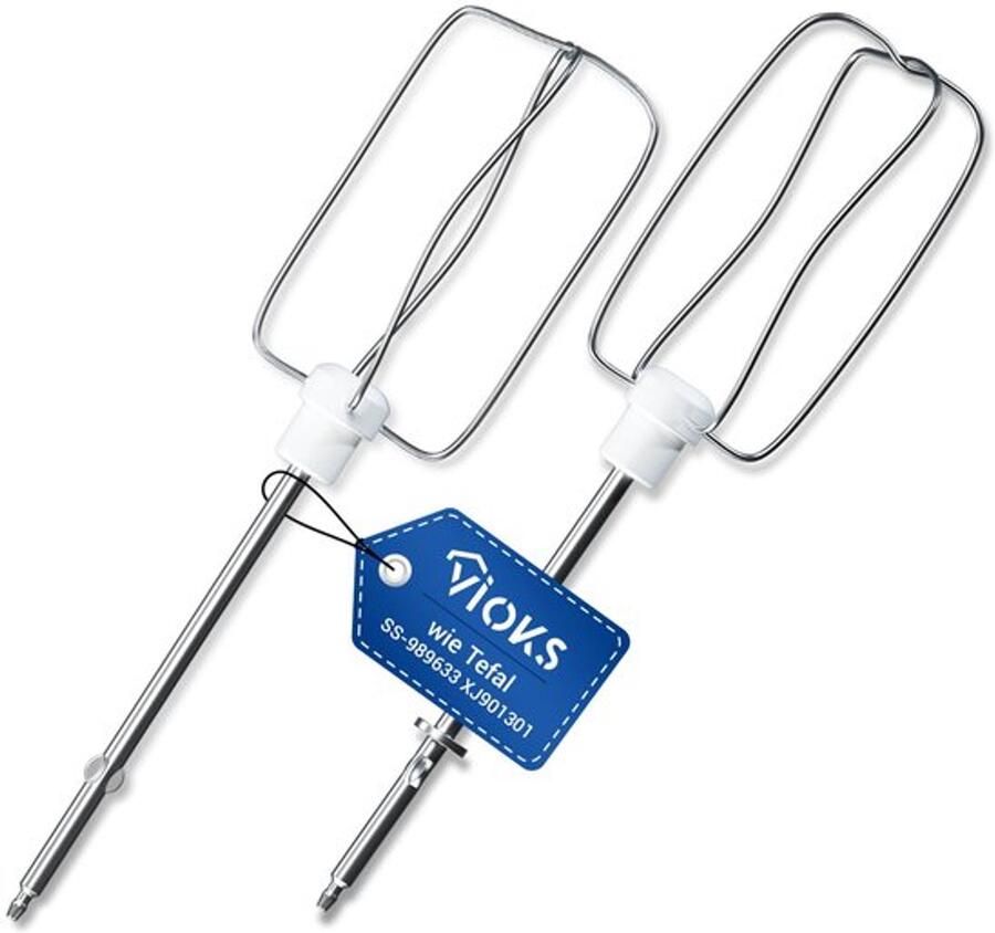 Elektrische garde set van 2 stuks vervanging voor 8141 en 8142 SS-989633 XJ-901301 handmixer roergarde mini-garde voor mixer handmixer met mengkom accessoires