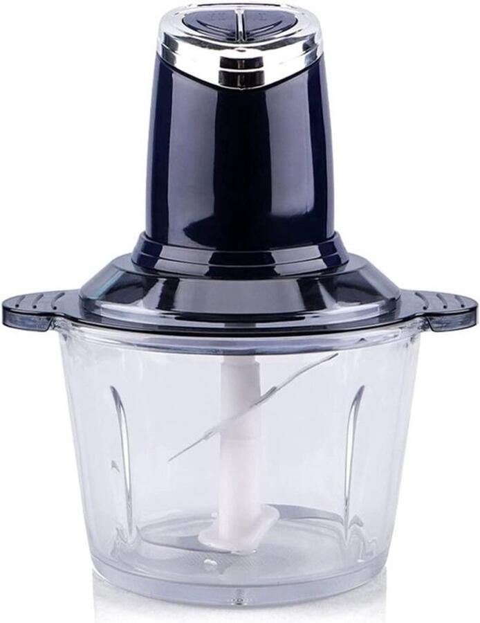 Elektrische gehaktmolen Keukenmachine blender Ingrediënten snel hakken 4 roestvrijstalen messen 3 liter kom Marineblauw