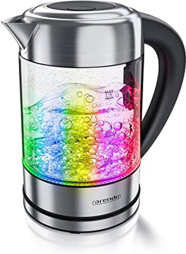 Elektrische Glazen Waterkoker 1 7 Liter met Aanpasbare Temperatuur en LED-Verlichting