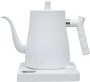 Elektrische waterkoker Zwanenhals waterkoker Koffie en thee zetten Instelbare temperatuur 1 liter Wit - Thumbnail 4