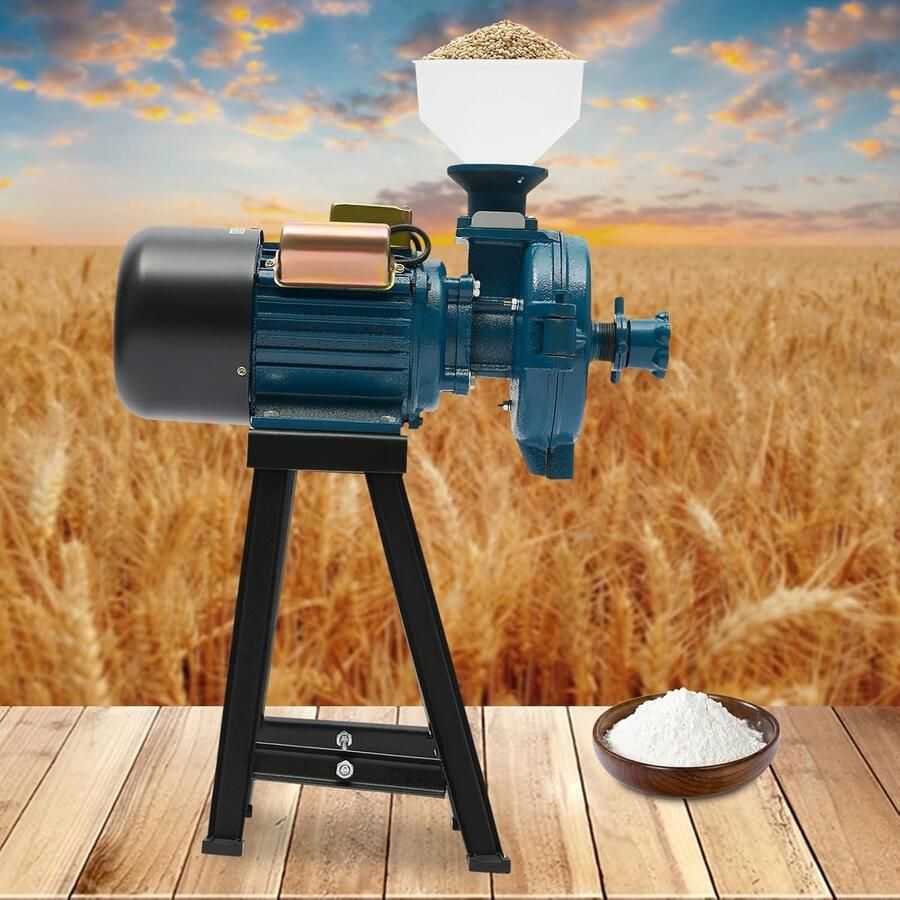 Elektrische Graanmolen 2200 W Vermogen 12.3 Kg Gewicht Graanbreker Voer Maïs Schrootmolen