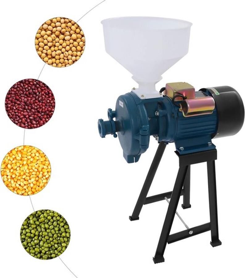 Elektrische Graanmolen – Graanmaler – Meelmaler – Koffiemolen – Grain Mill – 2200W Krachtige Motor – 150 Mm Maalschijf