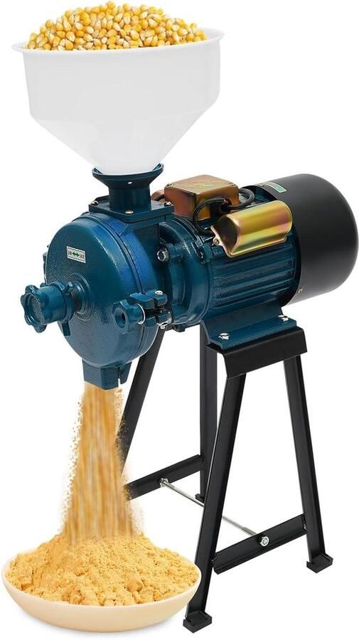 Elektrische Graanmolen Kruidenmolen Broodmolen Fijne Ingrediënten Maken Instelbare Maalgraad 43 x 27 x 58 cm