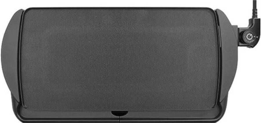 Merkloos Elektrische grill 2000 W Anti-aanbak Gourmet bakplaat 52 x 27 cm Teppanyaki grill Vetopvangsysteem Eenvoudige Schoonmaak Verstelbare Temperatuur Binnen BBQ Tafelgrill