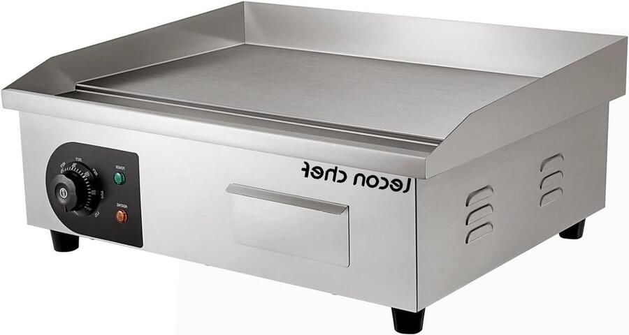 Elektrische Grill Binnen Grill Lekker Koken Krachtig 3300W 54x30cm Zilver