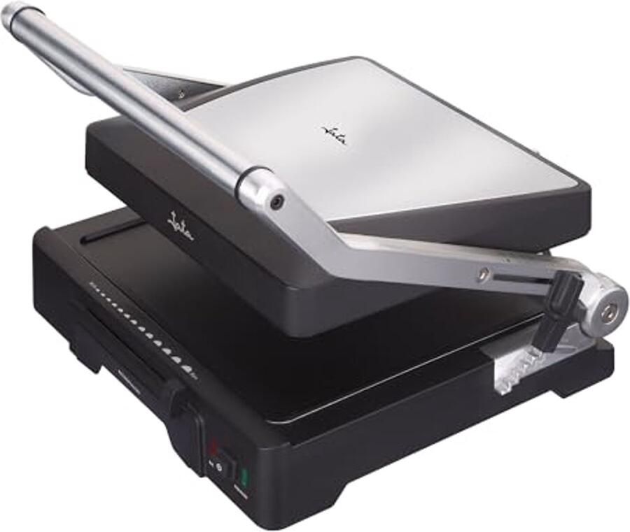 Elektrische Grill Contact Grill Lekker Grillen Antiaanbaklaag 275 x 24 cm Aluminium Zwart