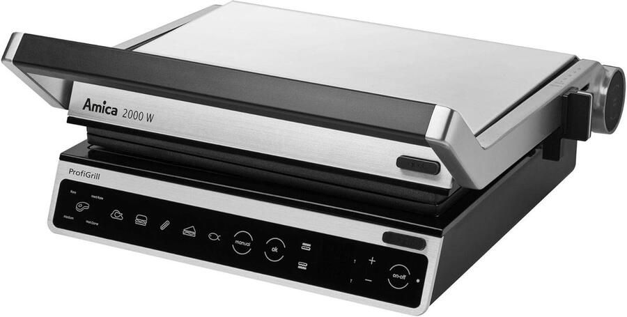 Elektrische Grill Contactgrill Tafelgrill Lekker Grillen Snelle Opwarming 50 x 50 x 28 cm Zwart