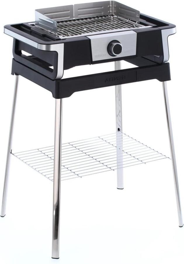 Elektrische Grill Staande Barbecue Balkon Koken Snelle Grillstart 500°C 996 cm² Grilloppervlak Zwart