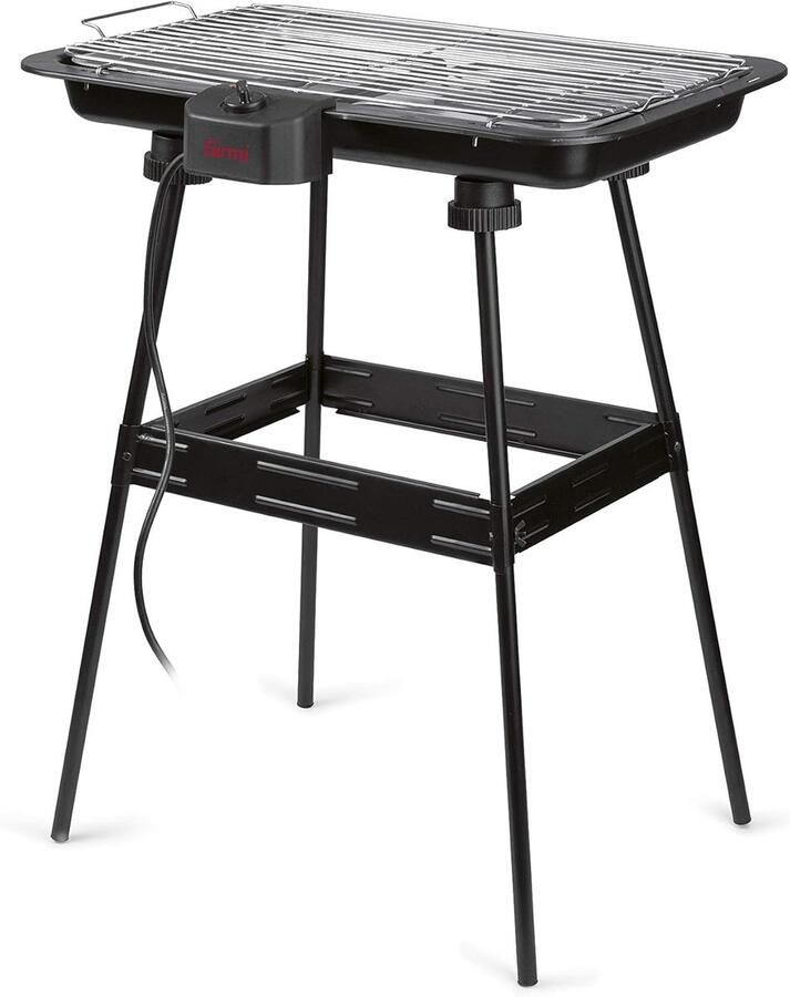 Elektrische Grill Tafelgrill Bakplaat Binnen Grillen Groot Kookoppervlak 51 x 30 cm Zwart