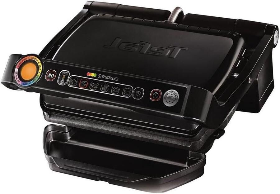 Elektrische Grill Tafelgrill Binnen Grillen Automatische Sensor 600 cm² Zwart