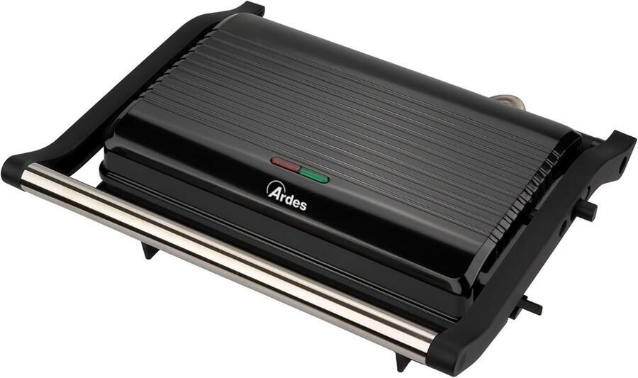 Elektrische Grillpan 1000W met Antiaanbaklaag Groot Oppervlak voor Vlees Vis en Sandwiches