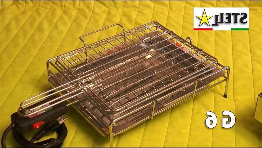 Elektrische Grillpan Contactgrill Binnen Grillen Dubbele Grill 33 x 48 x 11 cm Zilverkleurig